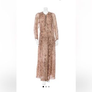 Of Two Minds Silk Maxi Boho Dress